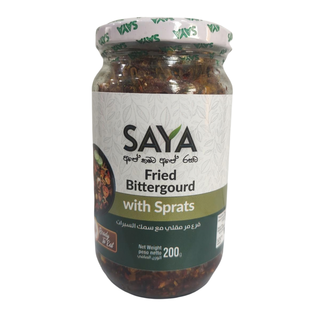 SAYA Fried Bittergourd with sprats