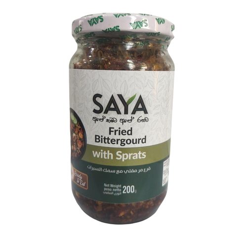 SAYA Fried Bittergourd with sprats