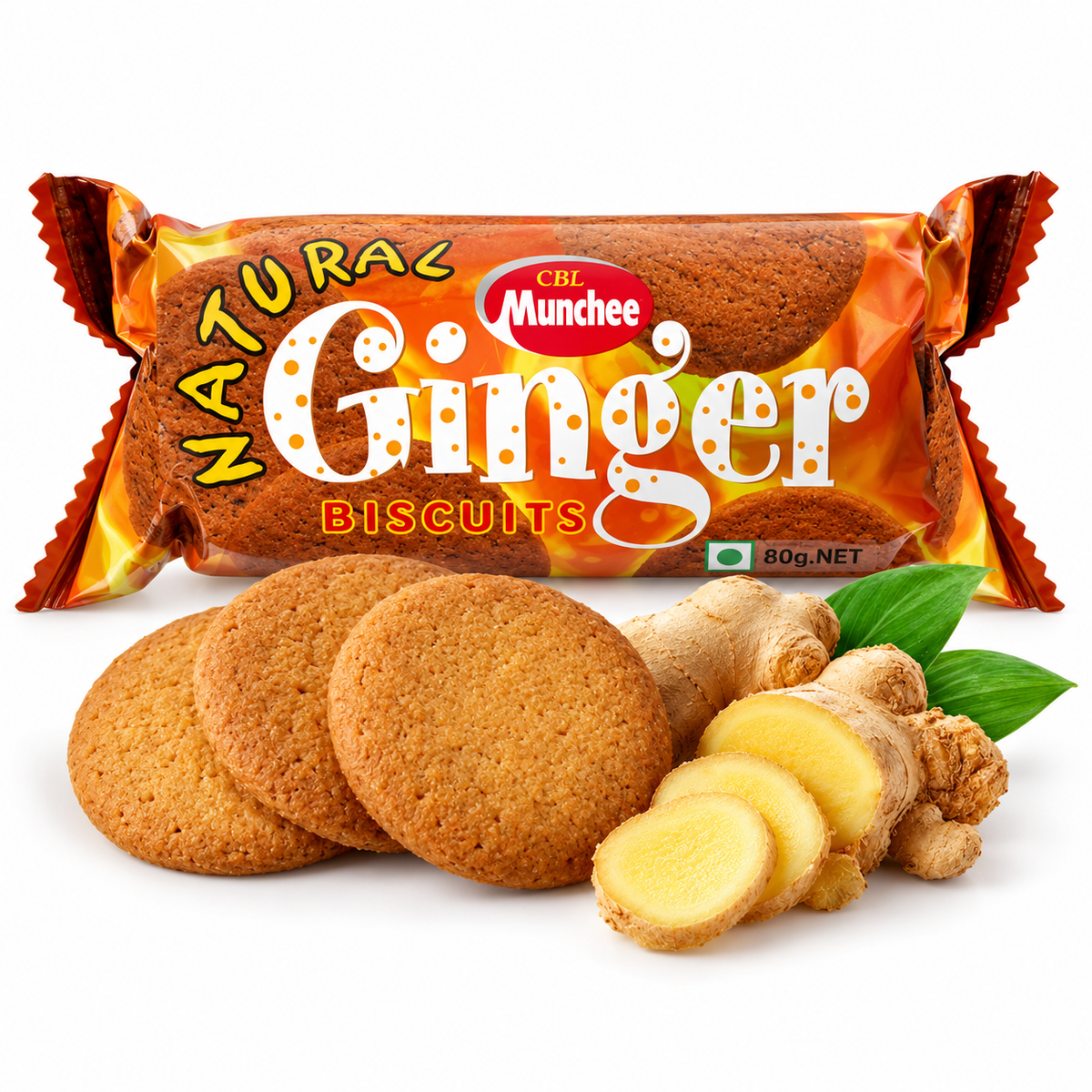 Munchee Ginger Biscuits 80g