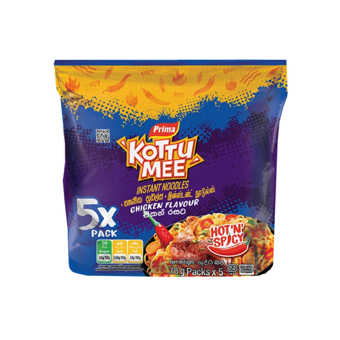 Prima Kottu Mee Instant Noodles Chicken 5 Pack