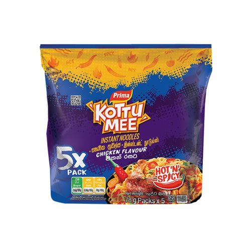 Prima Kottu Mee Instant Noodles Chicken 5 Pack