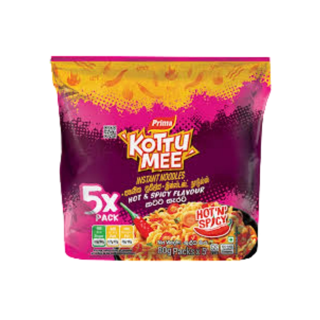 Prima Kottu Mee Instant Noodles Hot & Spicy 5 Pack