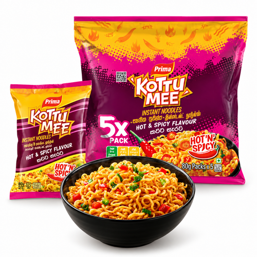 Prima Kottu Mee Instant Noodles Hot & Spicy 5 Pack