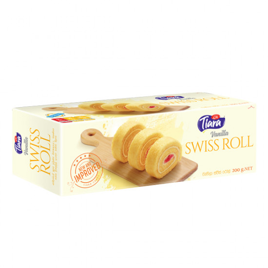 TIARA SWISS ROLL VANILLA  200G