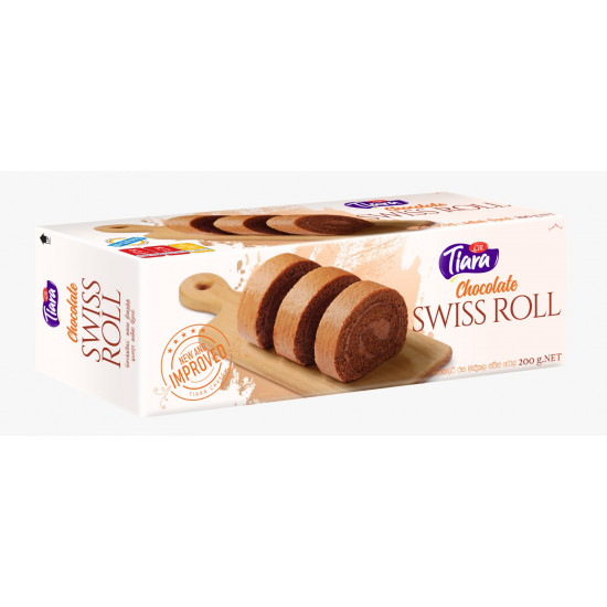 TIARA SWISS ROLL CHOCOLATE 200G