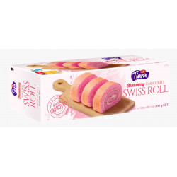 TIARA SWISS ROLL STRAWBERRY 200G